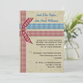 Einladung zur Hochzeitsfeier (Stehend Vorderseite)