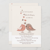 Einladung zur Hochzeitsfeier (Vorne/Hinten)