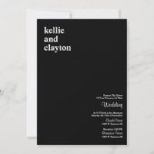 Einladung zur Hochzeitsfeier (Vorderseite)