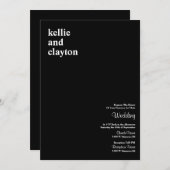 Einladung zur Hochzeitsfeier (Vorne/Hinten)