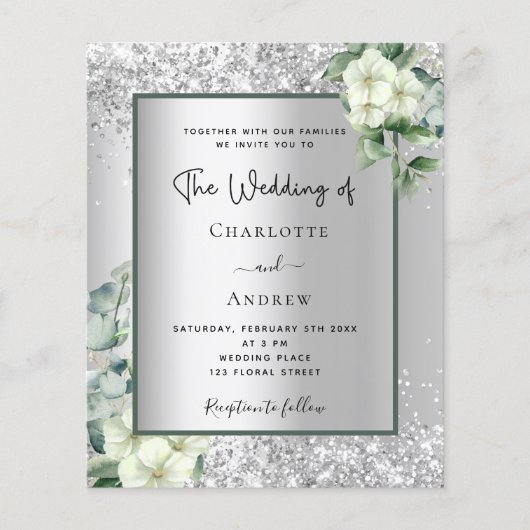 Einladung zur Hochzeitsfeier (Vorderseite)