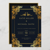 Einladung zur Hochzeitsfeier (Vorne/Hinten)