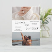 Einladung zur Hochzeitsfeier (Stehend Vorderseite)