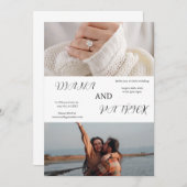 Einladung zur Hochzeitsfeier (Vorne/Hinten)