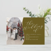 Einladung zur Hochzeitsfeier (Stehend Vorderseite)