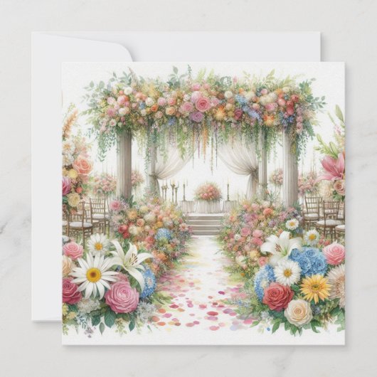 Einladung zur Hochzeitsfeier (Vorderseite)