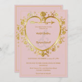 Einladung zur Hochzeitsfeier (Vorne/Hinten)