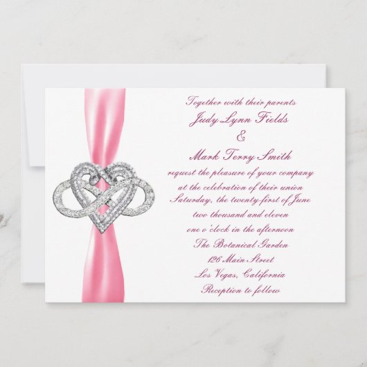 Einladung zur Hochzeitsfeier (Vorderseite)