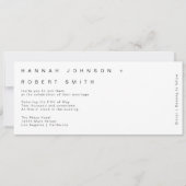 Einladung zur Hochzeitsfeier (Vorderseite)