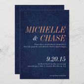 Einladung zur Hochzeitsfeier (Vorne/Hinten)