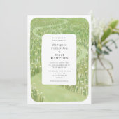 Einladung zur Hochzeitsfeier (Stehend Vorderseite)