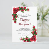 Einladung zur Hochzeitsfeier (Stehend Vorderseite)