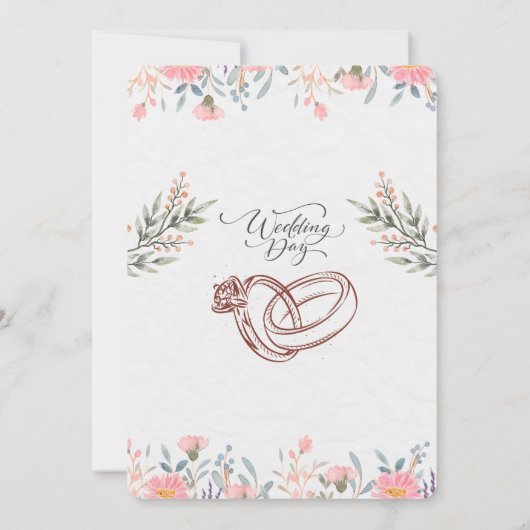 Einladung zur Hochzeitsfeier (Rückseite)