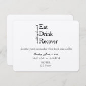 Einladung zur Hochzeitsfeier (Vorne/Hinten)