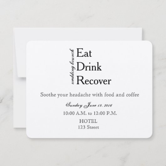 Einladung zur Hochzeitsfeier (Vorderseite)