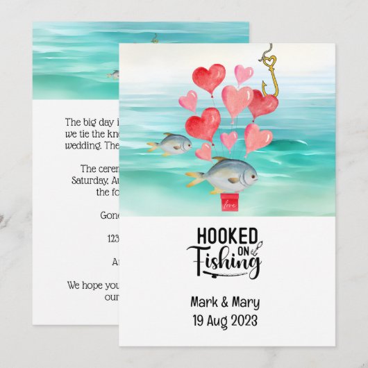 Einladung zur Hochzeitsfeier (Vorne/Hinten)