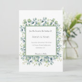 Einladung zur Hochzeitsfeier (Stehend Vorderseite)