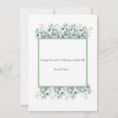 Einladung zur Hochzeitsfeier (Rückseite)