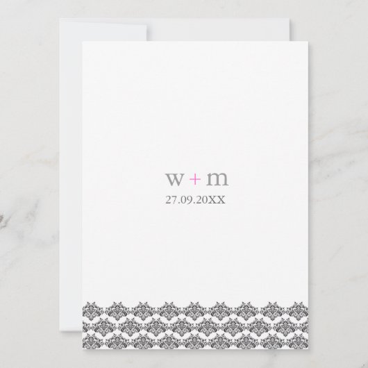 Einladung zur Hochzeitsfeier (Rückseite)