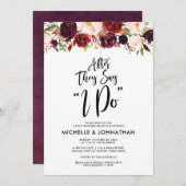 Einladung zur Hochzeitsfeier (Vorne/Hinten)