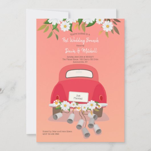 Einladung zur Hochzeitsfeier (Vorderseite)