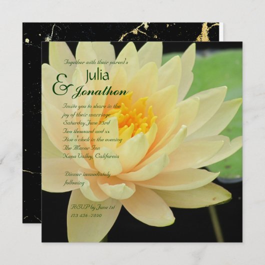 Einladung zur Hochzeitsfeier (Vorne/Hinten)