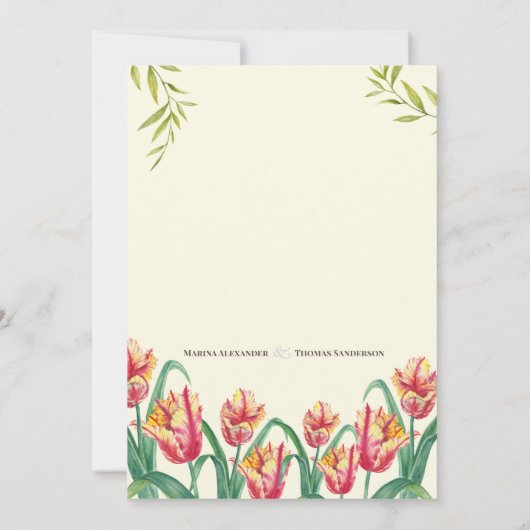 Einladung zur Hochzeitsfeier (Rückseite)