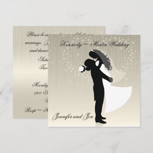 Einladung zur Hochzeitsfeier (Vorne/Hinten)