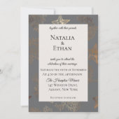 Einladung zur Hochzeitsfeier am Meer (Vorderseite)