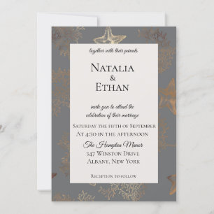 Einladung zur Hochzeitsfeier am Meer