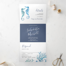 Einladung zur Hochzeitsfeier am Seepferd