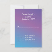 Einladung zur Hochzeitsfeier am Strand (Rückseite)