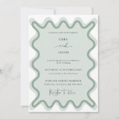 Einladung zur Hochzeitsfeier an der grünen Grenze (Vorderseite)