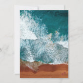 Einladung zur Hochzeitsfeier an der Küste (Rückseite)