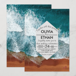 Einladung zur Hochzeitsfeier an der Küste