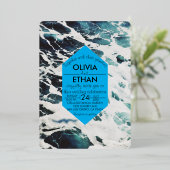 Einladung zur Hochzeitsfeier an der Küste (Stehend vorne)