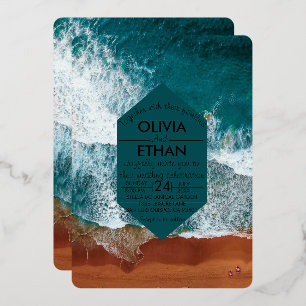 Einladung zur Hochzeitsfeier an der Küste