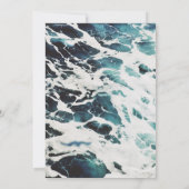 Einladung zur Hochzeitsfeier an der Küste (Rückseite)