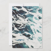 Einladung zur Hochzeitsfeier an der Küste (Rückseite)