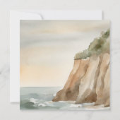 Einladung zur Hochzeitsfeier an der Küste (Rückseite)