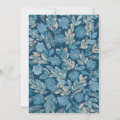 Einladung zur Hochzeitsfeier blüh Aquarellmalerei (Rückseite)