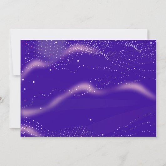 Einladung zur Hochzeitsfeier Blume Pink (Rückseite)