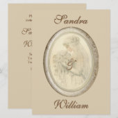 Einladung zur Hochzeitsfeier der Antike (Vorne/Hinten)