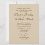 Einladung zur Hochzeitsfeier der Antike (Rückseite)