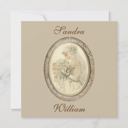 Einladung zur Hochzeitsfeier der Antike (Vorderseite)