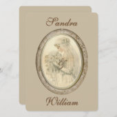 Einladung zur Hochzeitsfeier der Antike (Vorne/Hinten)