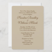 Einladung zur Hochzeitsfeier der Antike (Rückseite)