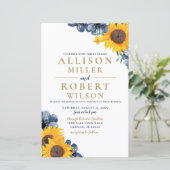 Einladung zur Hochzeitsfeier der Marine (Stehend Vorderseite)