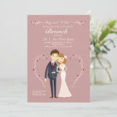 Einladung zur Hochzeitsfeier der neuen Liebe (Stehend Vorderseite)