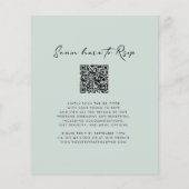 Einladung zur Hochzeitsfeier der Olive Branch Mono (Rückseite)